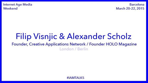 Creative Applications Network & HOLO Magazine