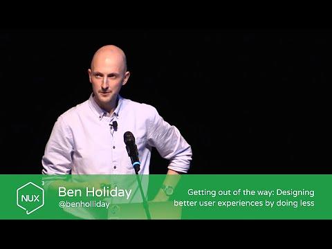 Designeng better user experiences by doing less