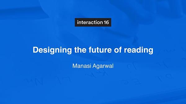 Designing the future of reading